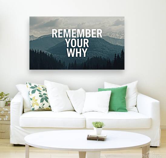 Remember Your Why — Purpose in Every Step by MotivatePrints
