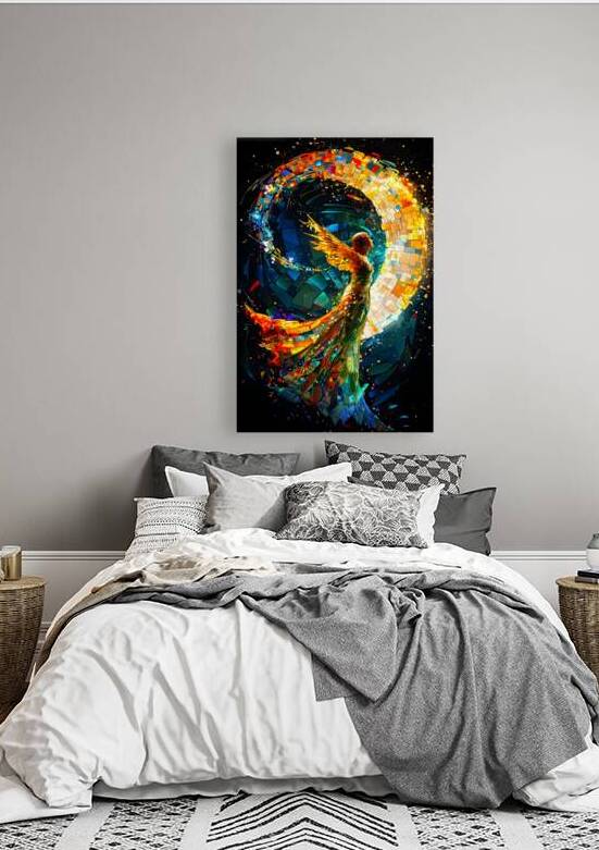 Contemporary Angel Transformation Abstract Spiritual Fine Art by David Enders