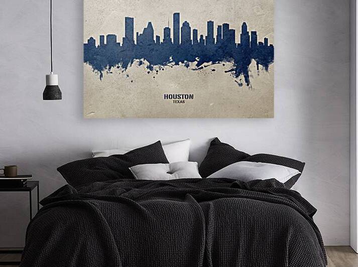 Houston Texas Skyline by Michael Tompsett