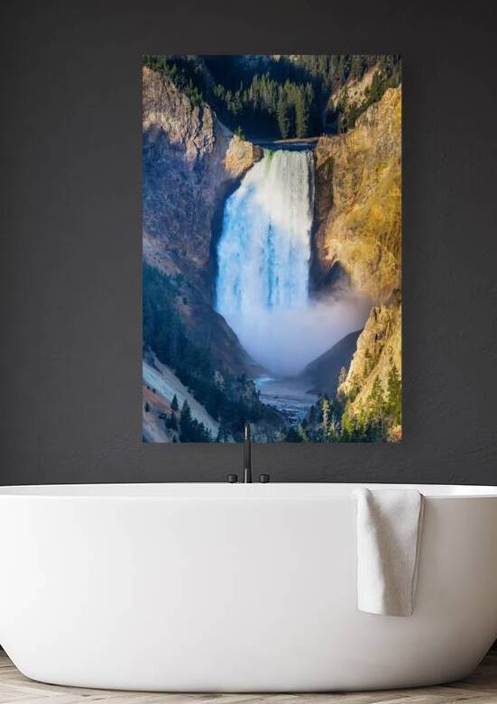 Majestic Azure Plunge Upper Yellowstone Falls by Bo Insogna