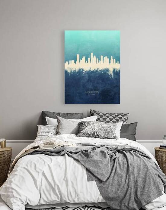 Houston Texas Skyline by Michael Tompsett