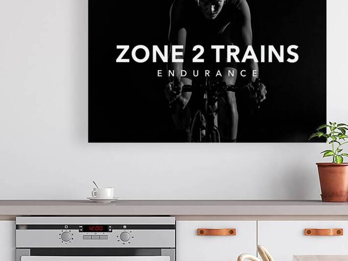 Zone 2 Trains Endurance — The Foundation of Performance by MotivatePrints
