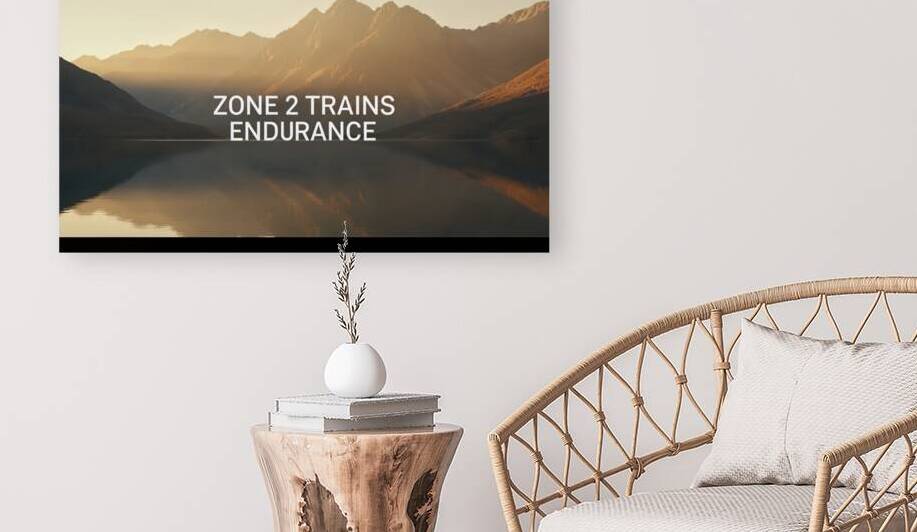 Zone 2 Trains Endurance — The Calm That Builds Strength by MotivatePrints