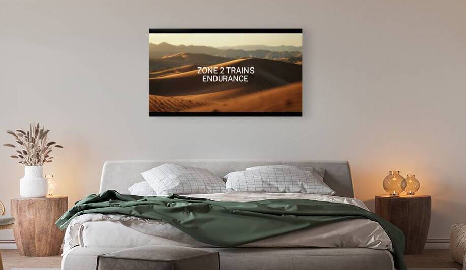 Zone 2 Trains Endurance — Strength Built Slowly by MotivatePrints