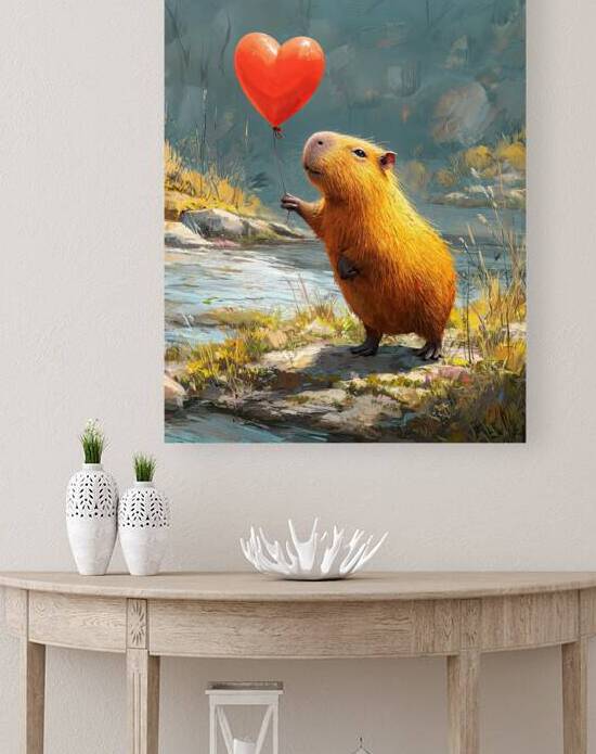 cute capybara by Infinite Wall Art