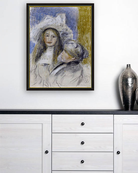 Portrait of Berthe Morisot and her daughter by Auguste Renoir