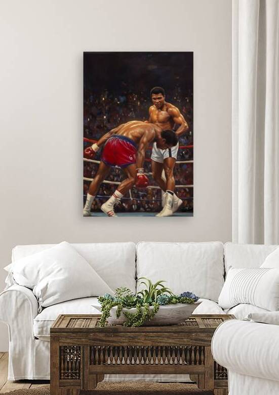 Ali Foreman Fight Painting by Row One Brand