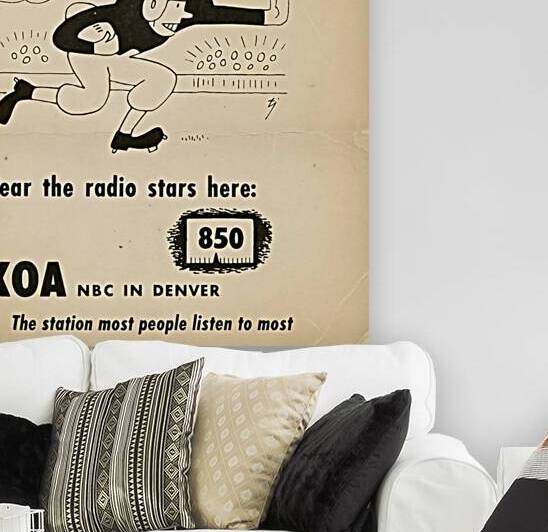 Vintage Denver Football KOA 850 Radio Ad by Row One Brand