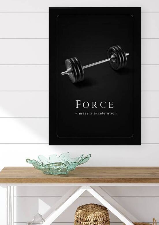 Force Defined — Strength Through Physics by MotivatePrints