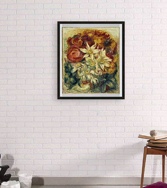 Bouquet de narcisses et de roses by Auguste Renoir