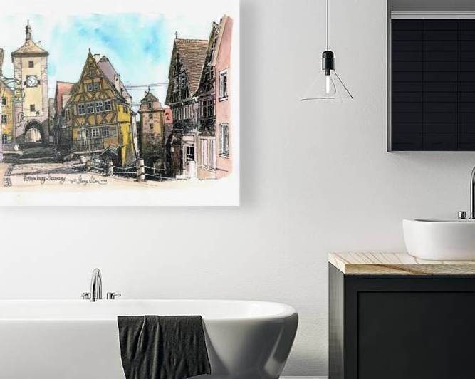 rothenburg16x20.color copy by RuthGeorge Olson