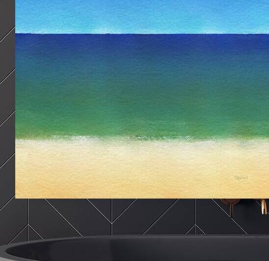 Calm sea acrylic painting  by Karen Kaspar