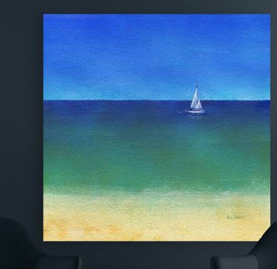 Enjoy the silence acrylic painting  by Karen Kaspar