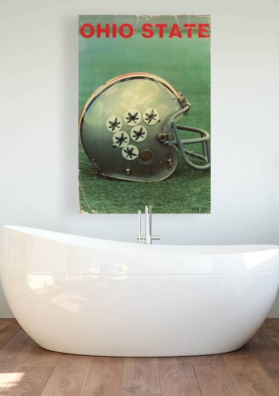 1970s Ohio State Football Helmet Art by Row One Brand