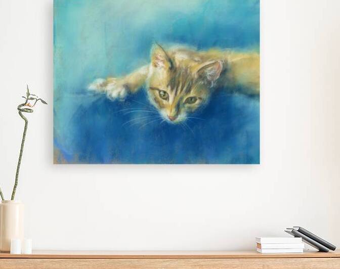 Cute little tabby cat by Karen Kaspar