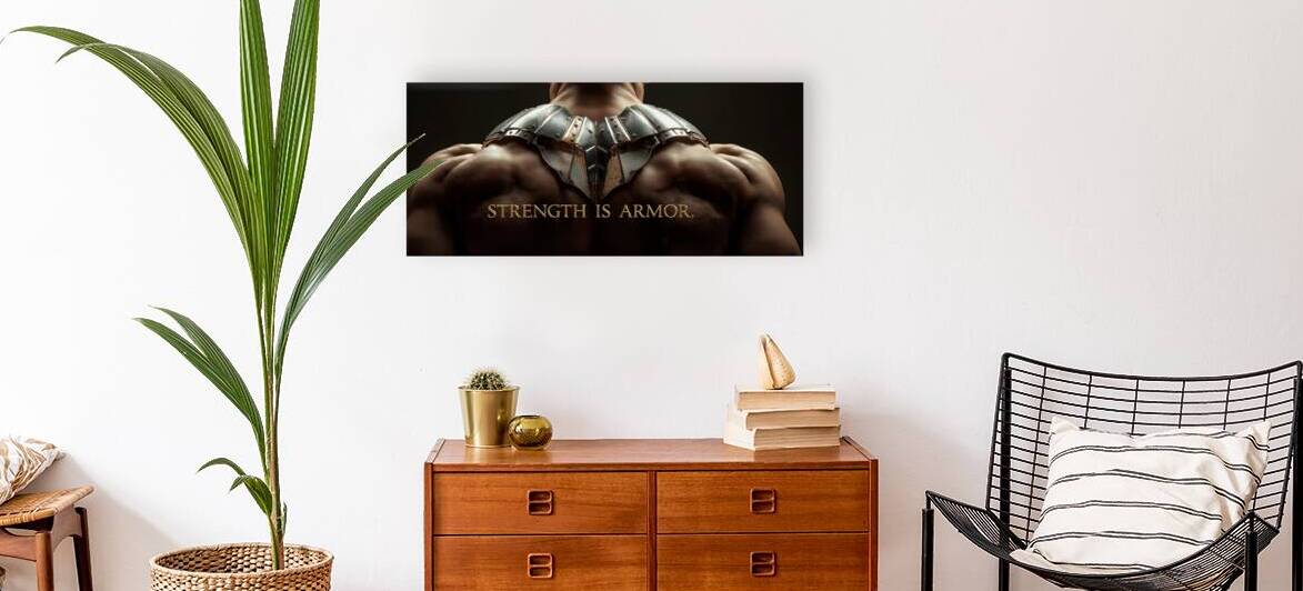 Strength is Armor — Power Embodied in Protection by MotivatePrints