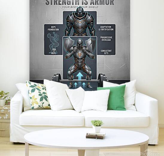 Strength is Armor — Your Body Your Shield by MotivatePrints