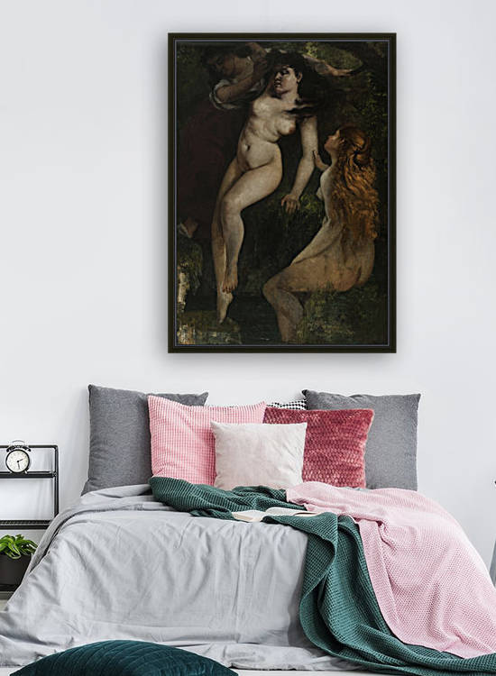 Trois baigneuses by Gustave Courbet