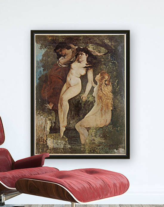 Trois baigneuses by Gustave Courbet