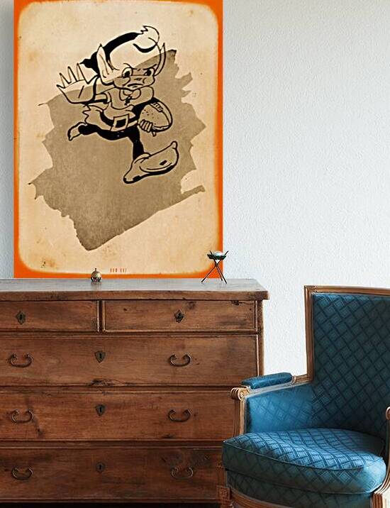 1946 Cleveland Browns Viewfinder Art by Row One Brand