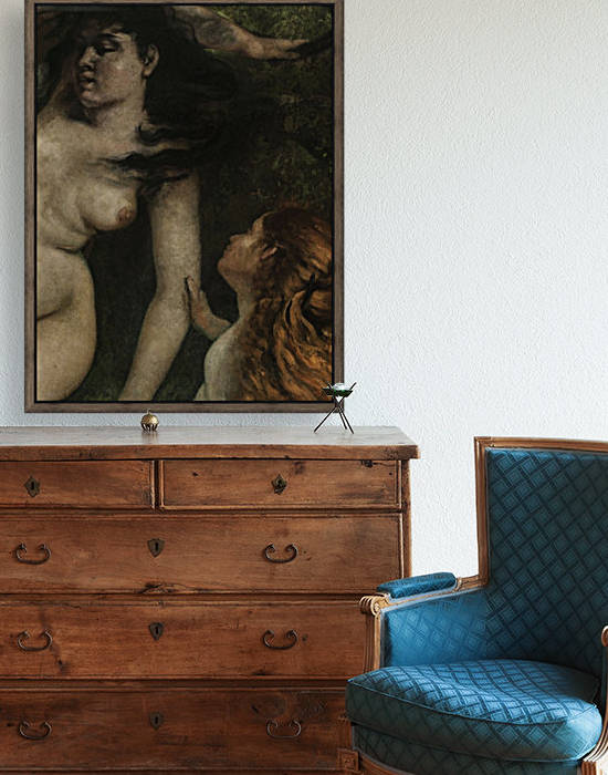 Trois baigneuses by Gustave Courbet