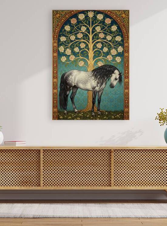 A Stallions Solitude by Sumer Paintings