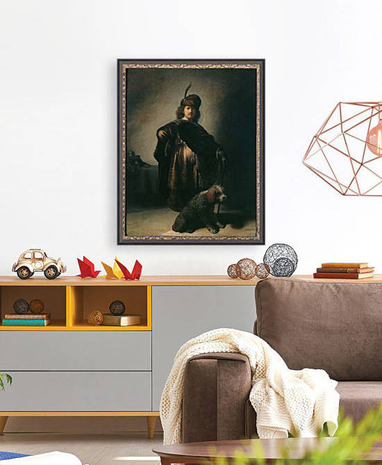 Portrait de l artiste en costume oriental by Rembrandt