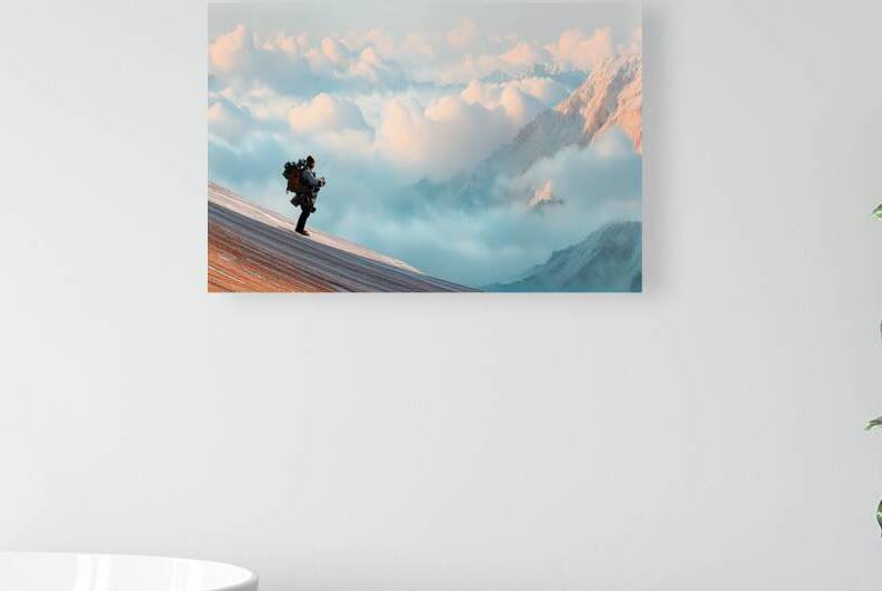 Above the Clouds One Step Higher by MotivatePrints