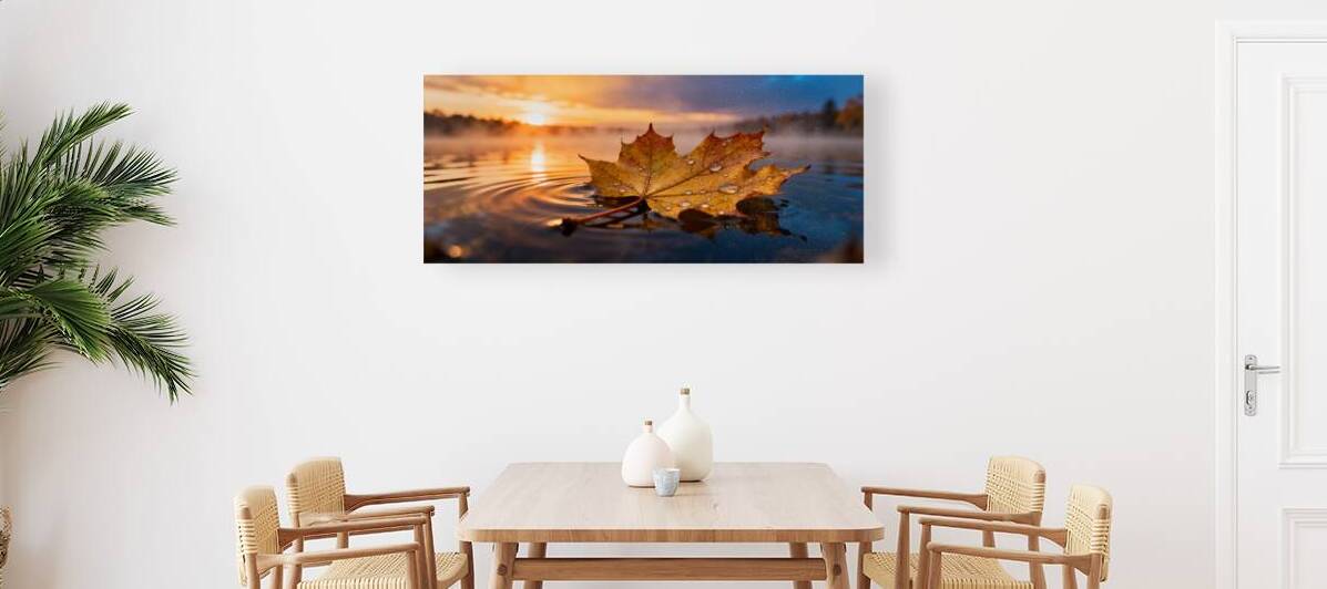Dawn Ripple Autumn Maple by MotivatePrints