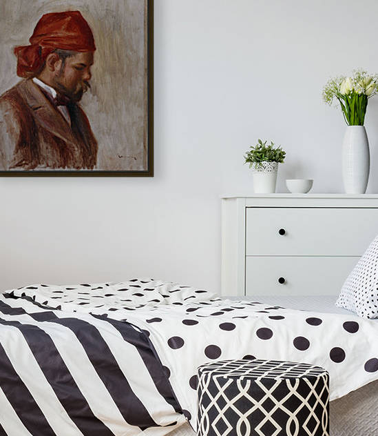 Portrait d Ambroise Vollard au foulard rouge by Auguste Renoir