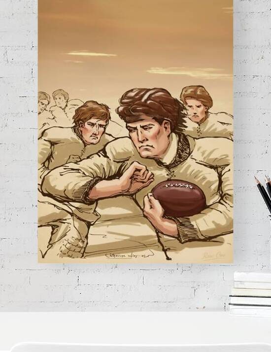 Catherine Wiley 1907 Football Art Remix  by Row One Brand