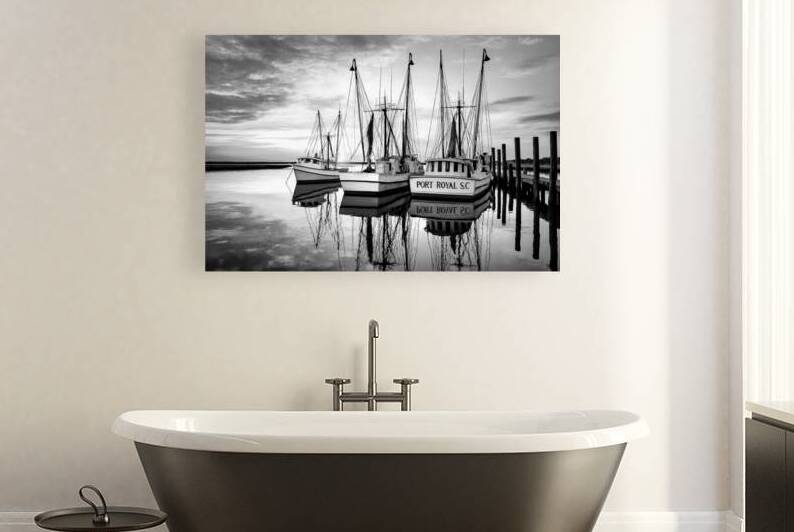 Lowcountry Reflections – Shrimp Boats of Port Royal by Shelia Hunt Photography