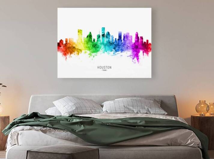 Houston Texas Skyline by Michael Tompsett