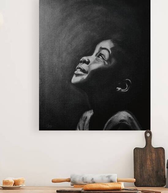 The Secret To Being Content Oil Painting Print by Kara Waters