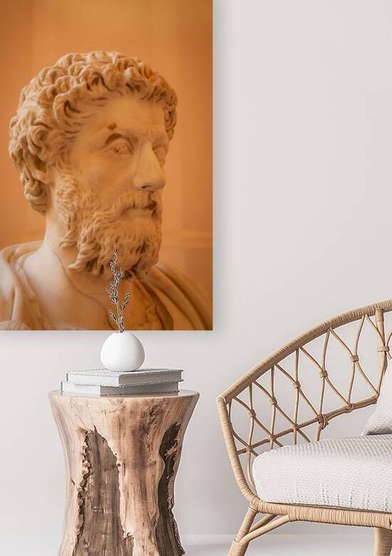 Marcus Aurelius Marble Bust in Naples Archaeological Museum by Paolo Modena