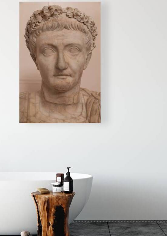 Marble Bust of Emperor Tiberius at Naples Archaeological Museum by Paolo Modena