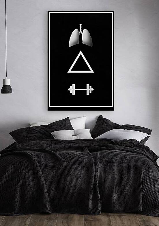 Breath Brace Move – Minimalist Fitness Motivation by MotivatePrints