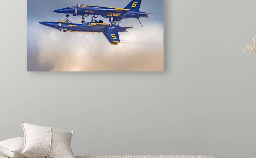 Blue Angels in Belly to Belly Aerial Formation by Norma Brandsberg Photography