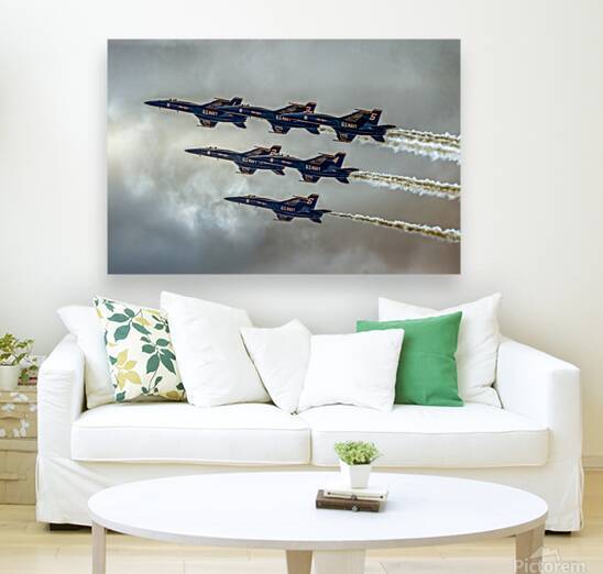 US Navy Blue Angels in Formation by Norma Brandsberg Photography