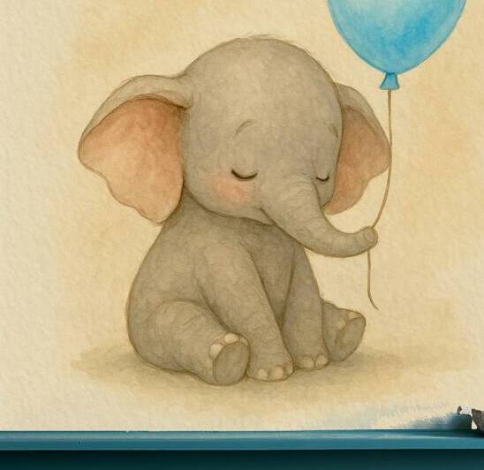 Dreamy Little Elephant  by Al ameen Muftau