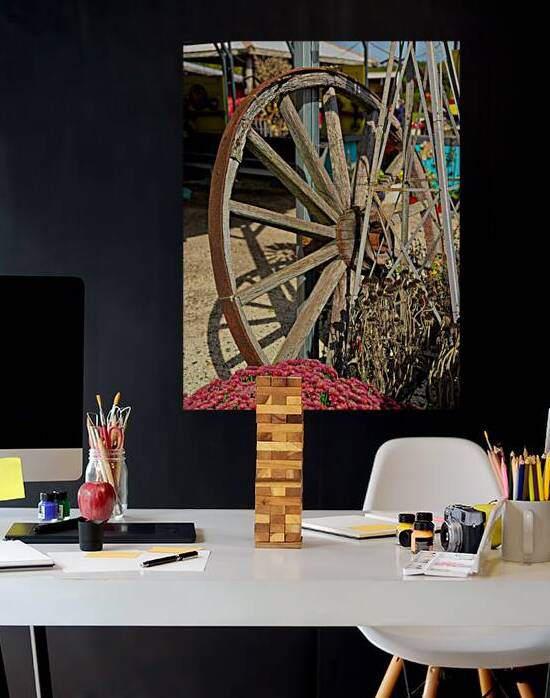 Rustic and Weathered Wagon Wheel by Bill Swartwout Photography