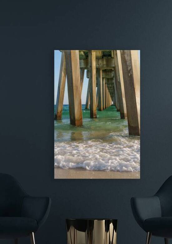 Foamy Waves Under MB Miller Pier by Jennifer White