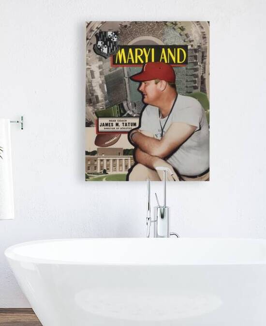 Coach Tatum Maryland Football Art by Row One Brand