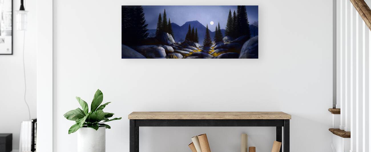 Alpine Moonrise  by Frank Wilson