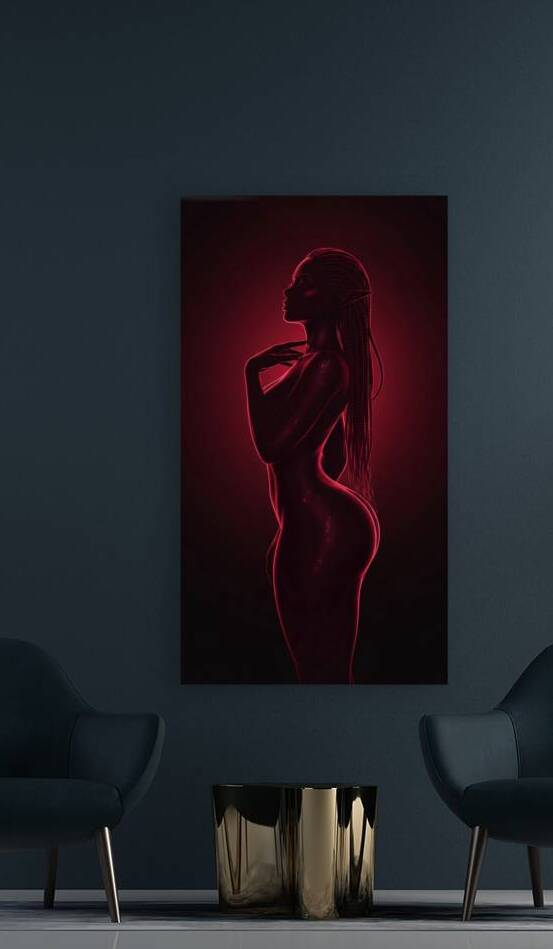 Bare Form of the Crimson Elf by Sumer Paintings