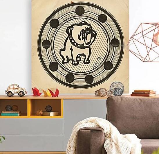 Early 1900s Bulldog Art by Row One Brand