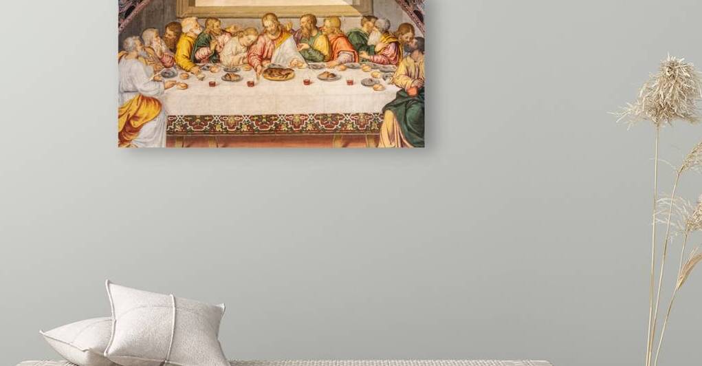 The Last Supper Fresco in San Maurizio al Monastero Maggiore Mi by Paolo Modena