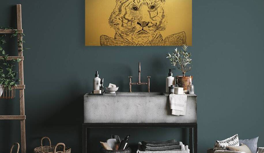 Early 1900s Missouri Tiger Art Remix by Row One Brand