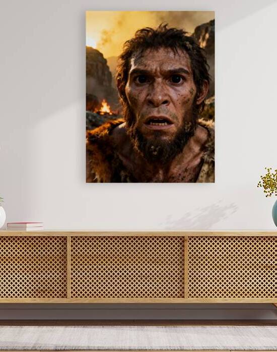 Neanderthal: Abyssal Mydriasis – The First Conscious Gaze by Sumer Paintings