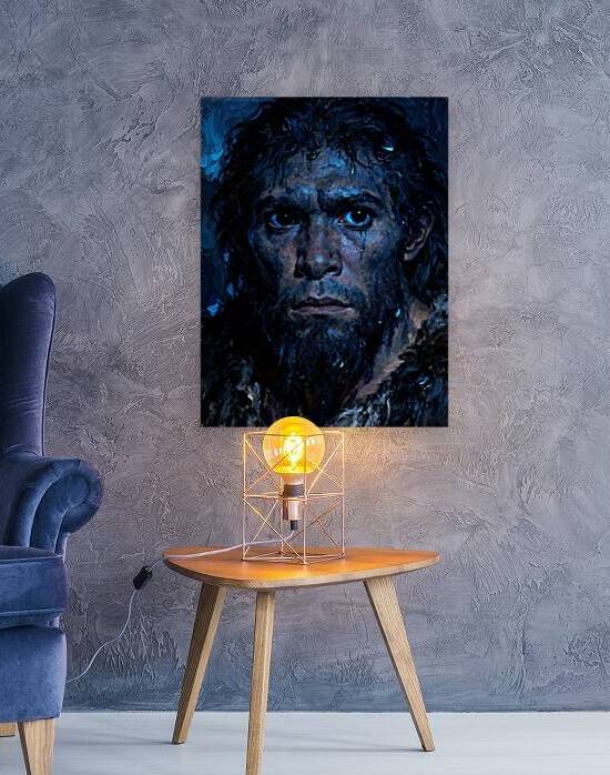 Neanderthal: Abyssal Mydriasis – The First Conscious Gaze by Sumer Paintings